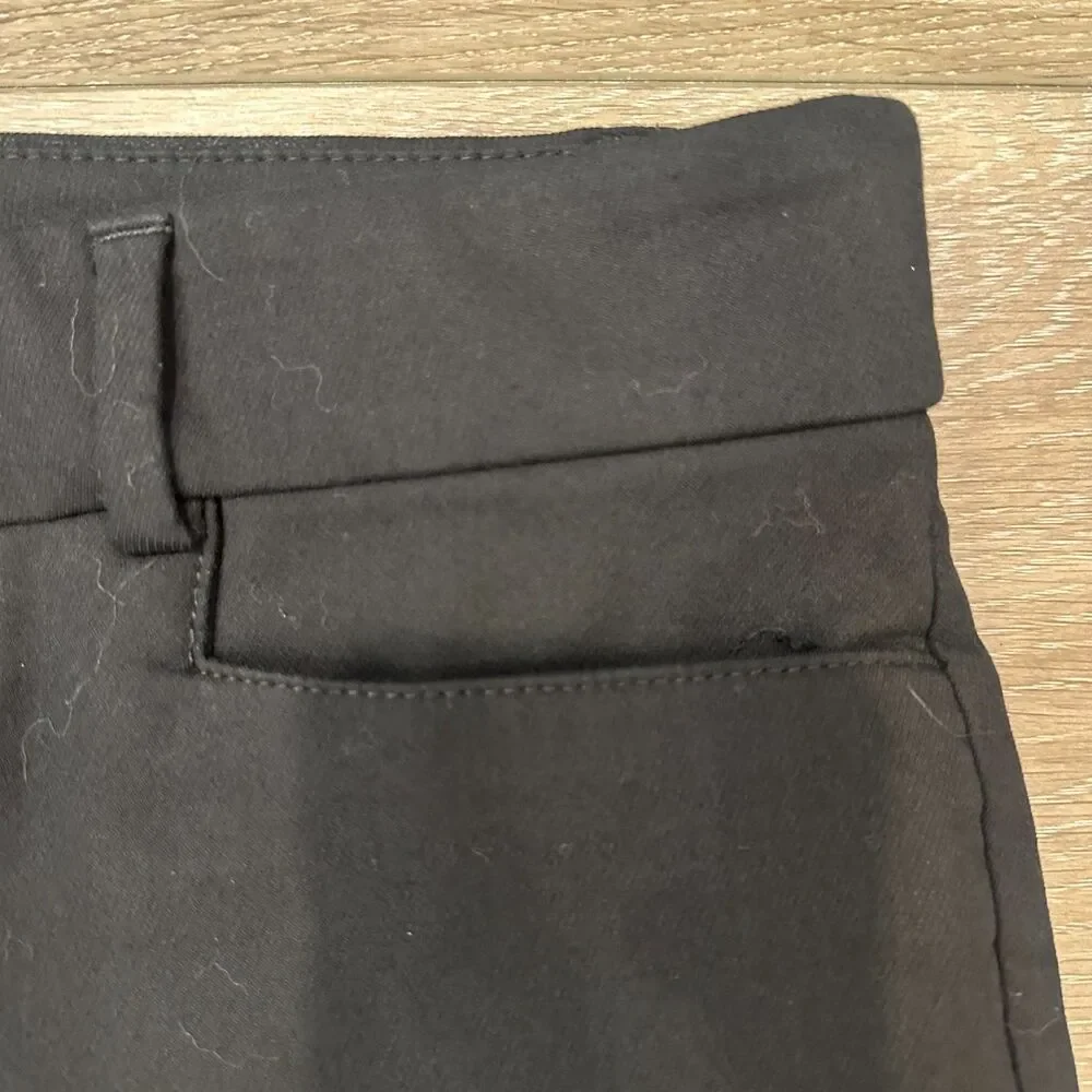 Black Stretch Ankle Dress Pants Sutton Skinny Trousers Size 8